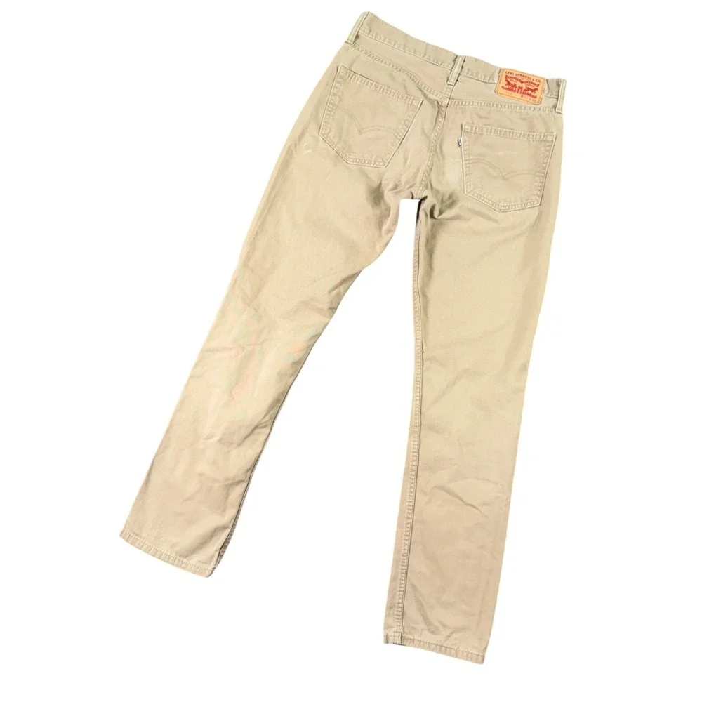 Levi's 511 Slim Fit Beige Pants 31x30 Neutral Minimalist‎ Street Style Denim